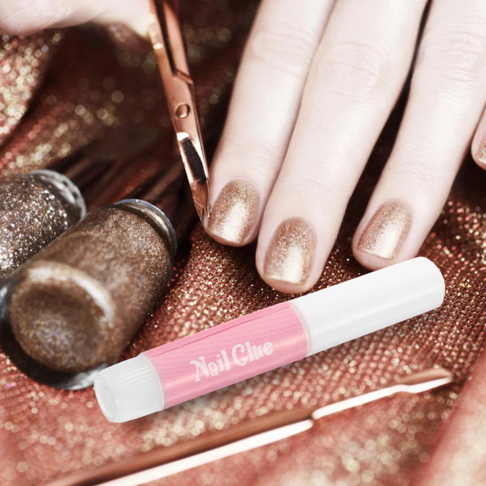 กาวติดเล็บ 20 ชิ้น สำหรับติดเพชรและเล็บปลอม กาวใสแห้งเร็ว เหมาะสำหรับใช้ในบ้านและร้านเสริมสวย