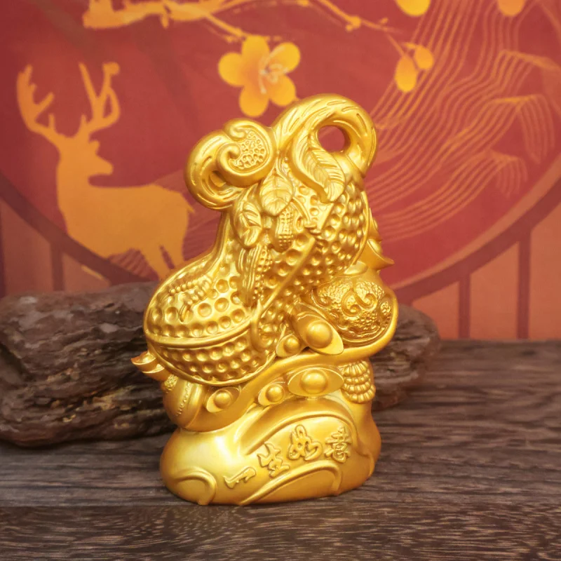 Good Luck Ornament Ruyi Money Peanut Home Wine Cabinet Office Entrance Store Desktop Decoration