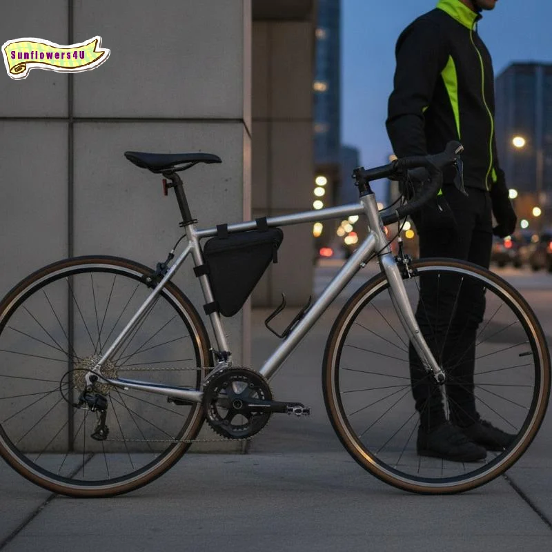 Bicycle Triangle Bag Removable Multi-compartment Bike Frame Storage Bag for Student Commute Key Power Bank Carry
