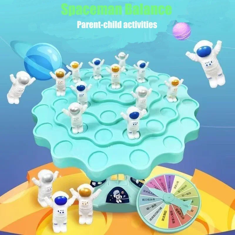 Spaceman Balance Tree Toy Children's Educational Montessori Math Toys Balancing Board Parent-Child Interaction Table Games