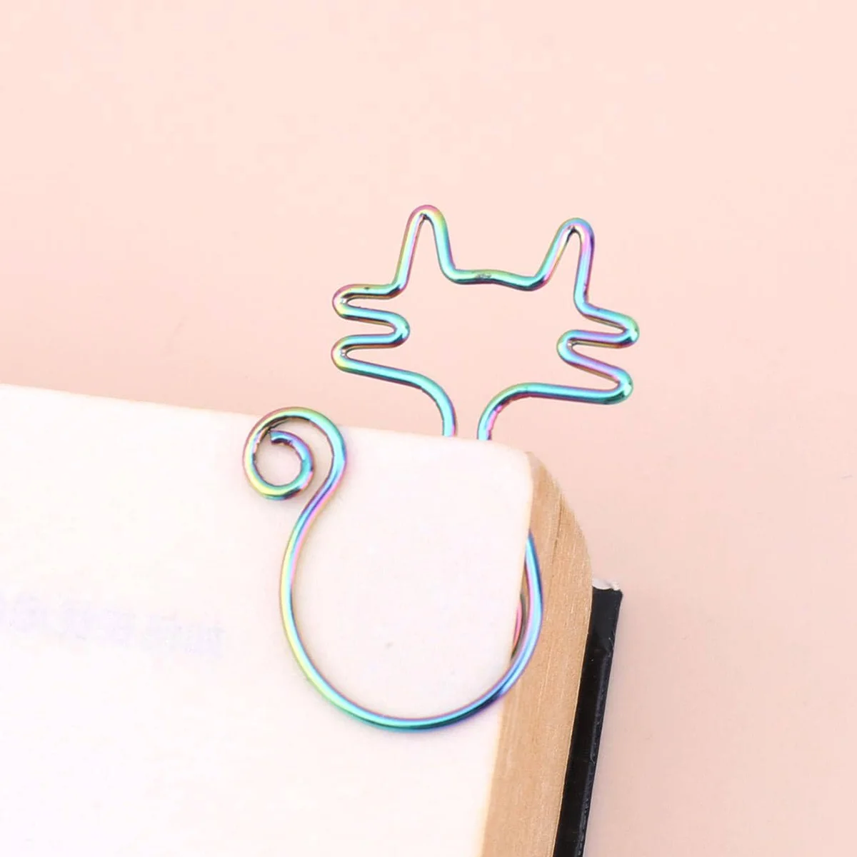 Meerkleurige metalen schrijfpenclip - Creatieve multifunctionele draagbare notitieboekaccessoire Kantoor School Briefpapier Organisator Clip