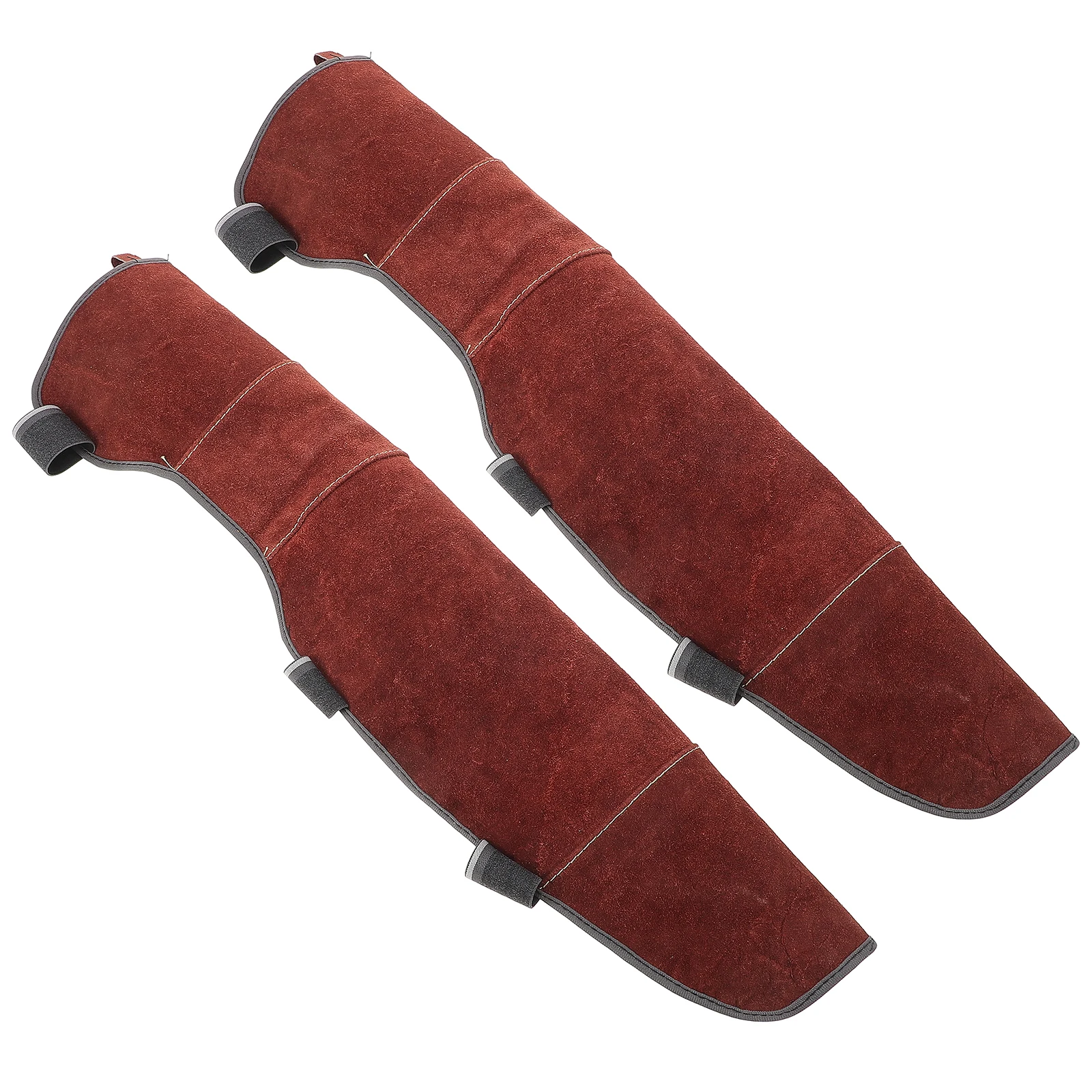 Welding Knee Pads Brown Long Electric Welding Leg Guards Protective Covers Splashes Heat Resistant Labor Protection