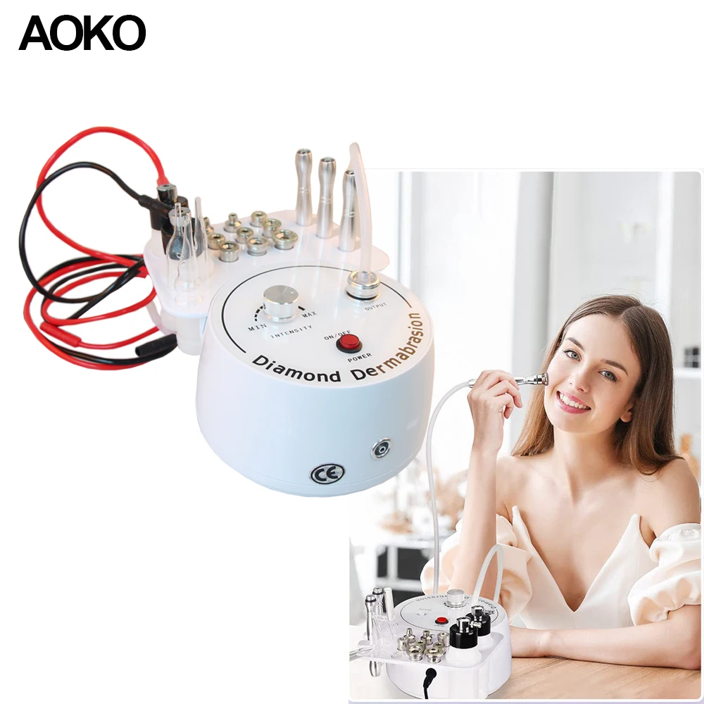 

AOKO 3 in1 Diamond Microdermabrasion Dermabrasion Machine Water Spray Exfoliation Beauty Machine Wrinkle Removal Facial Peeling