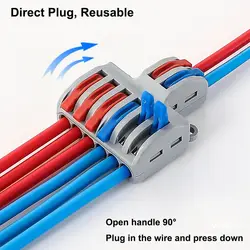 Docking Mini Quick Terminal Block Universal Compact Wire Connector Push-in Terminal Blocks Electrical