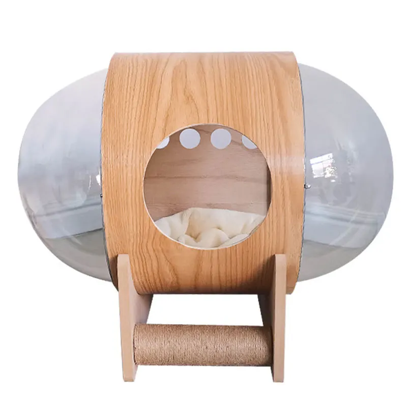 

Space capsule cat Double-sided cat scratching column Round capsule cat house Universal cat house for all seasons