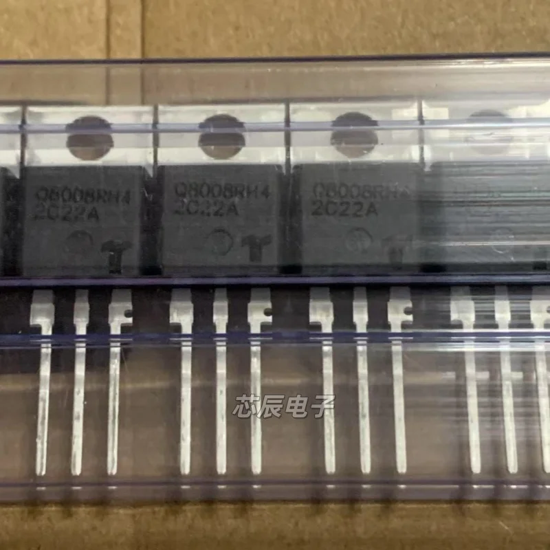 10pcs Brand-New, Genuine Imported Bidirectional Thyristor Q8008RH4, Through-Hole TO-220
