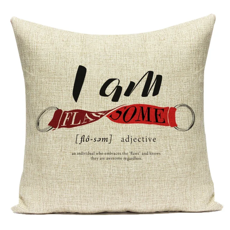 Nordic Style Decorative Pillow Covers Case Letter Friend Never Start Polyester Sofa Home Cushion Cover For Living Room