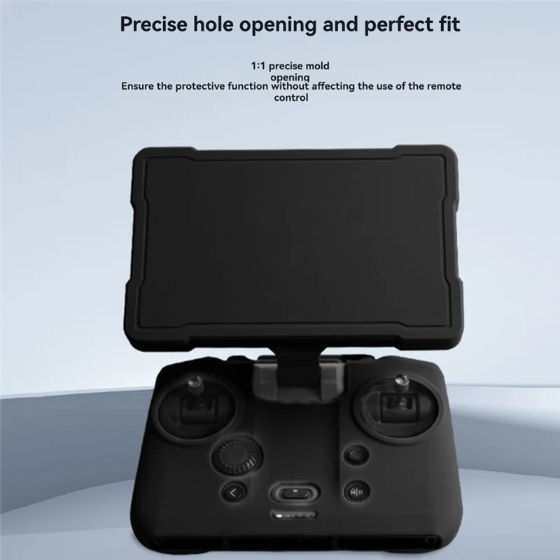 حافظة حماية من السيليكون لجهاز التحكم عن بعد من BAAY لهاتف Mavic 4 Pro + واقي شاشة لملحقات RC Pro 2 باللون الأسود