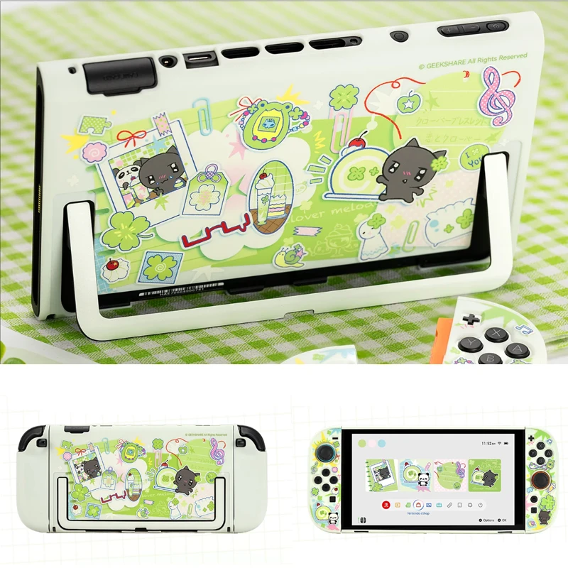 Lucky Memo Matte Hard Front Back Cover Crystal Shell Protector For Nintendo Switch 2 NS2 Joy-con Game Controller Protective Case
