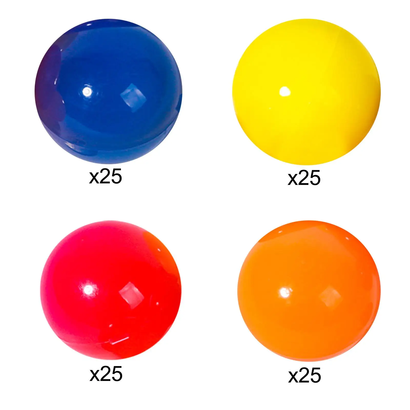 25x Bingo Ball Durable Replacement Fitments Lottery Balls Raffle Balls for Entertainment Market Traveling Household Camping