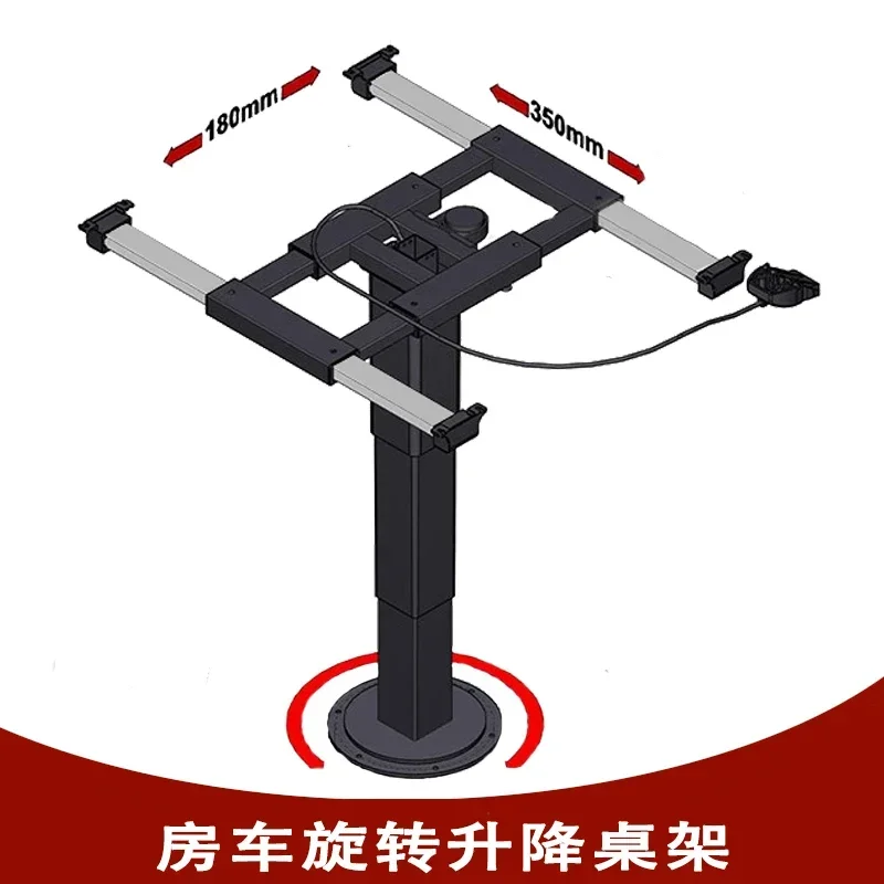 

Подъемник для дома на колесах, ножка поворотного стола, аксессуары для модернизации прицепа, четырех раздвижных пневматических подъемника на 360° ° Каркас рулевого стола