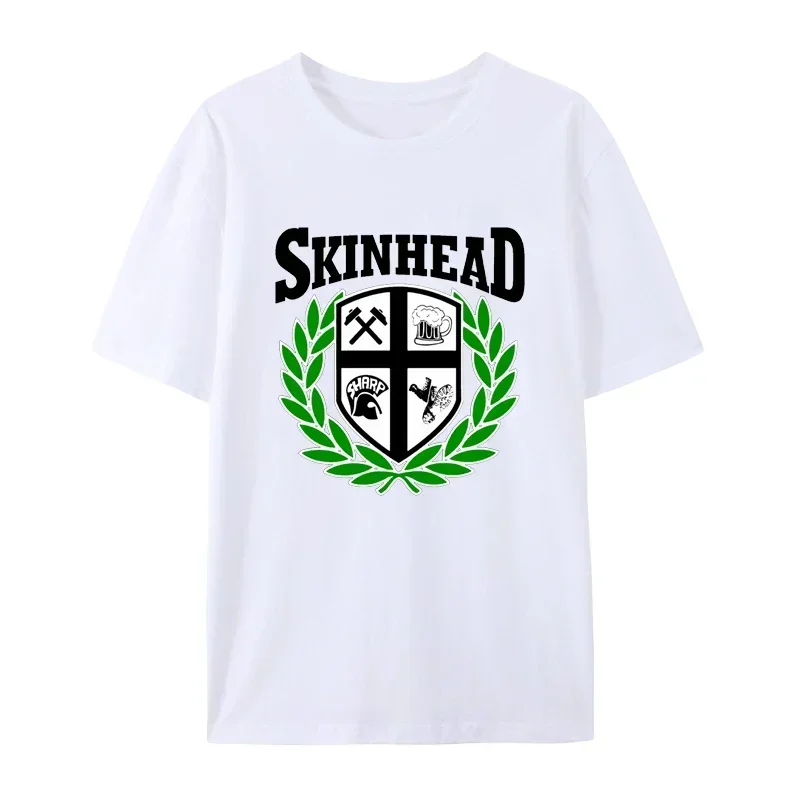 Cotton OI SKA skin SCOOTERS PUNKS RUDEBOYS SPIRIT OF Tops Unisex Loose Breathable Graphic Tees SKINHEAD LAUREL graphic t-shirt