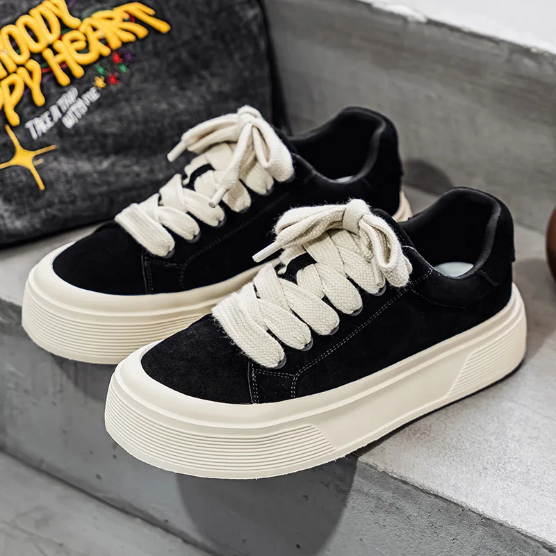 

Spring Autumn Thick Soled Tall Men's Board Shoes Outdoor Men's Casual Sports Shoes