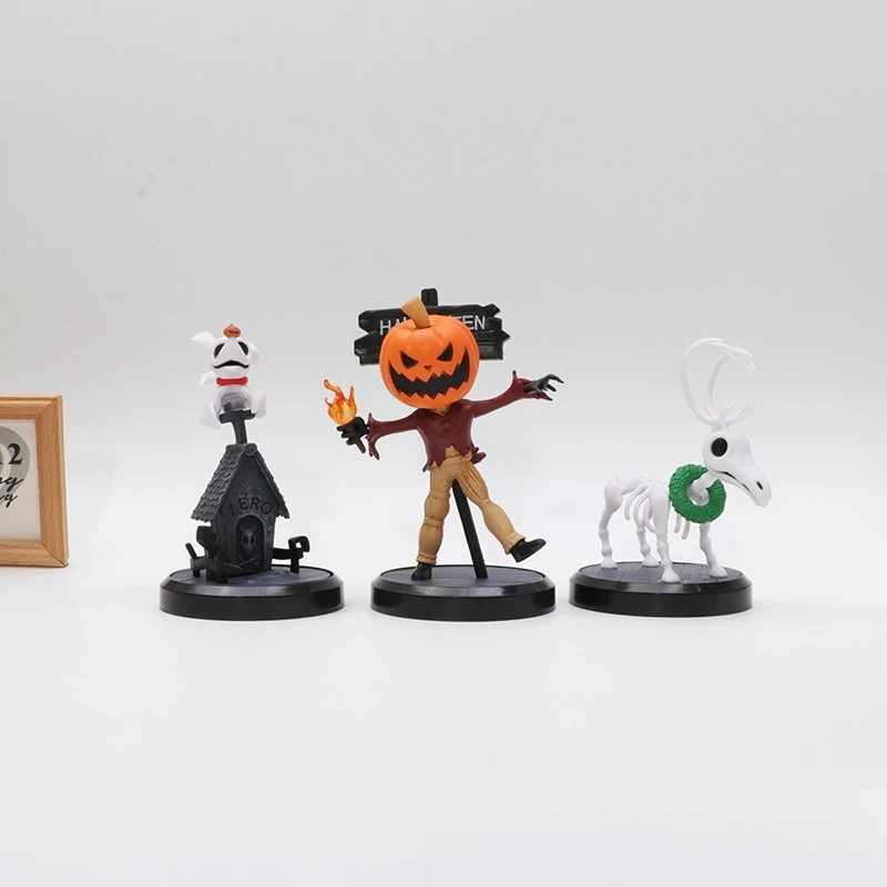 6個入り ハロウィン ホラー ジャック パンプキン キング ヴァンパイア フィギュア モデル ブラインドボックス ドール おもちゃ 飾り