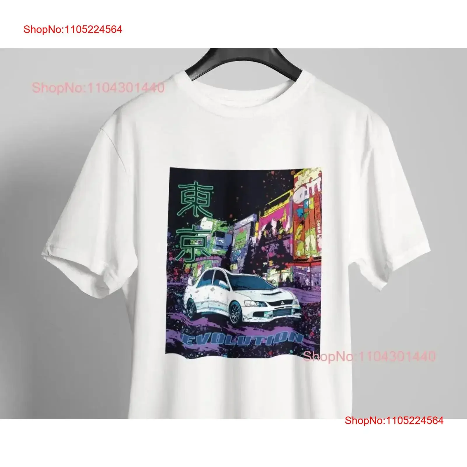 

JDM Tokyo Lancer Evo Car T Shirt Japanese Streetwear by M3EX vintage Washed Stretched Top For Everyday Wear Versatile Unisex