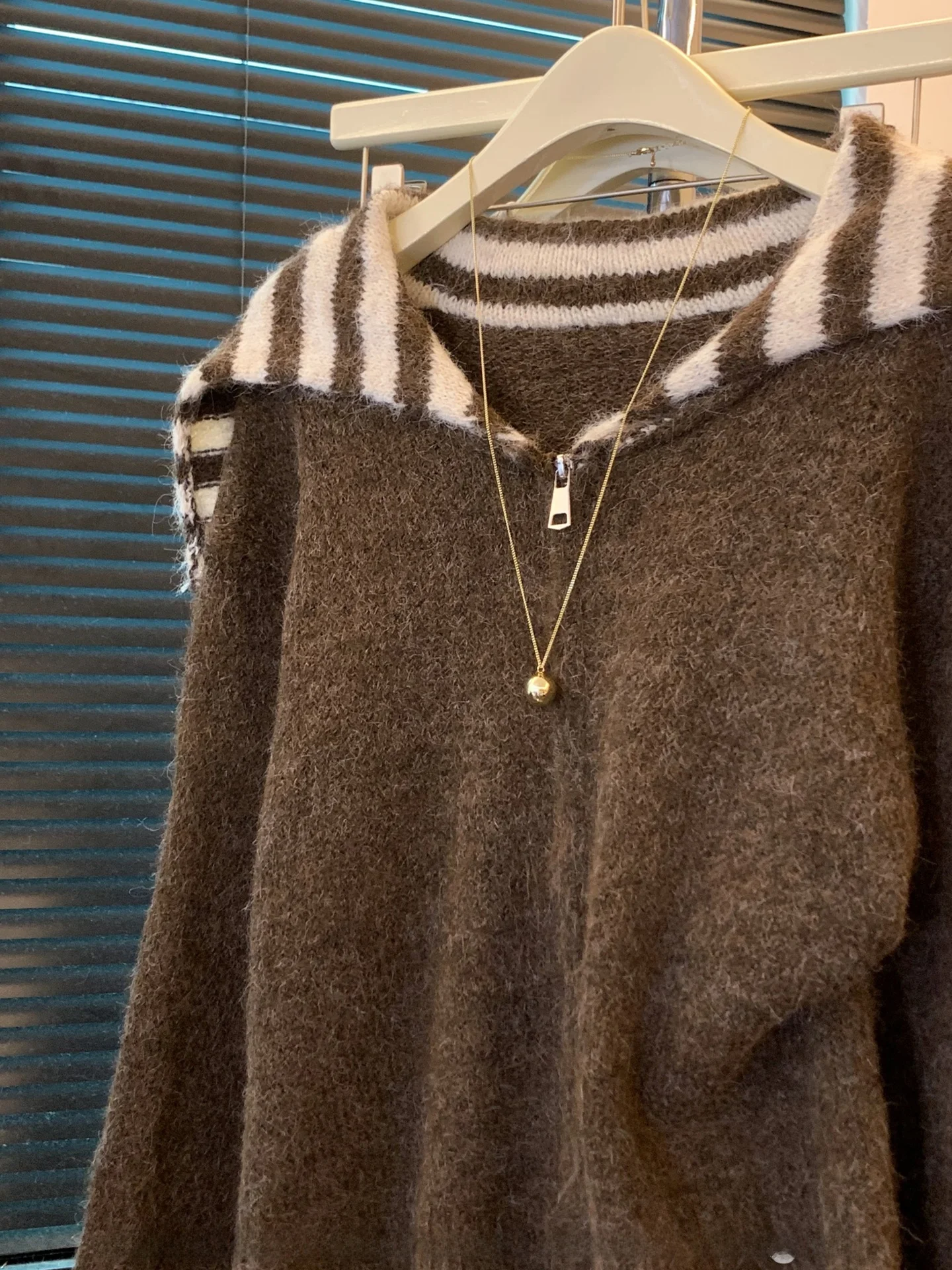 Double Zipper Knitted Sweater Casual Thiened Korean Sle Commute Top Women Winter Leisure Lazy Feeling Open Cardigan