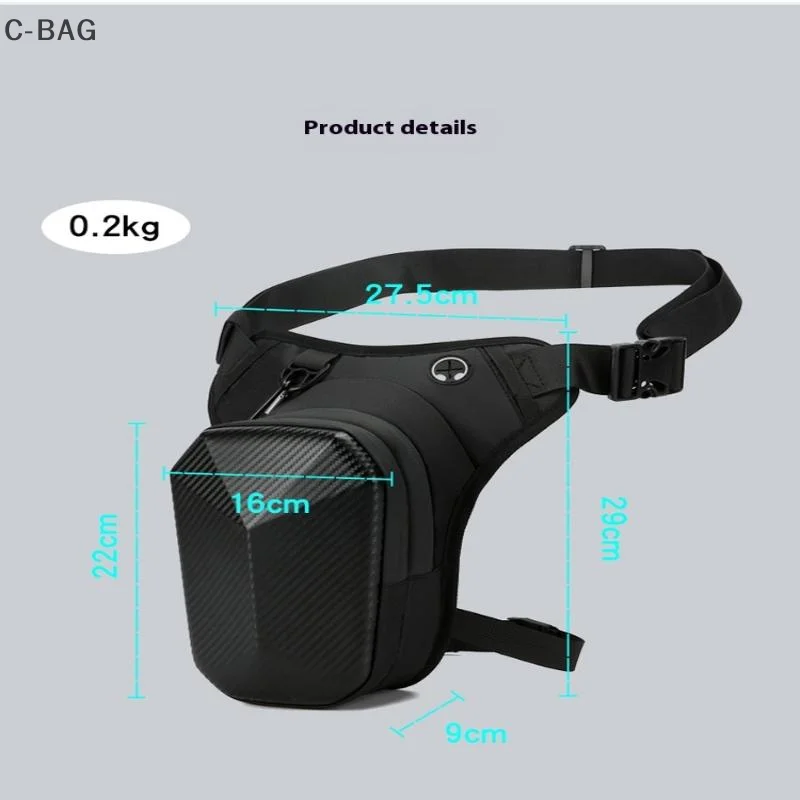 กระเป๋าคาดเอวแบบยูนิเซ็กซ์สำหรับการเดินป่าที่มีช่องใส่ของหลายช่อง ผลิตจาก PVC/โพลีเอสเตอร์ที่ทนทาน