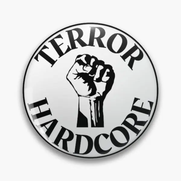 Terror Hardcore Terrorcore Music Raise Y  Soft Button Pin Brooch Jewelry Clothes Decor Collar Lapel Pin Metal Lover Hat Gift