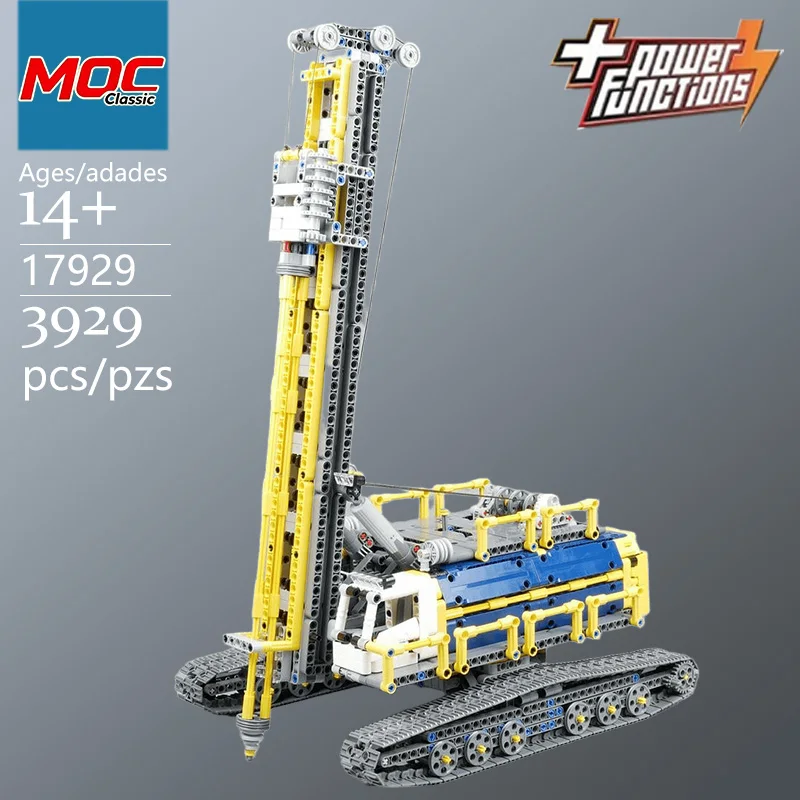 Specially Customized MOC Large Tracked Drilling Excavator Technic Model - Trendy Educational Toys - Casual Building Game Gift