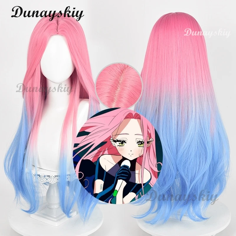 Anime ALIEN STAGE Cosplay Mizi Pruik Hoofddeksels Oor Clip Hoofdbanden Rollenspel Cos Haar Synthetische Hittebestendige Vrouwen Aangepaste