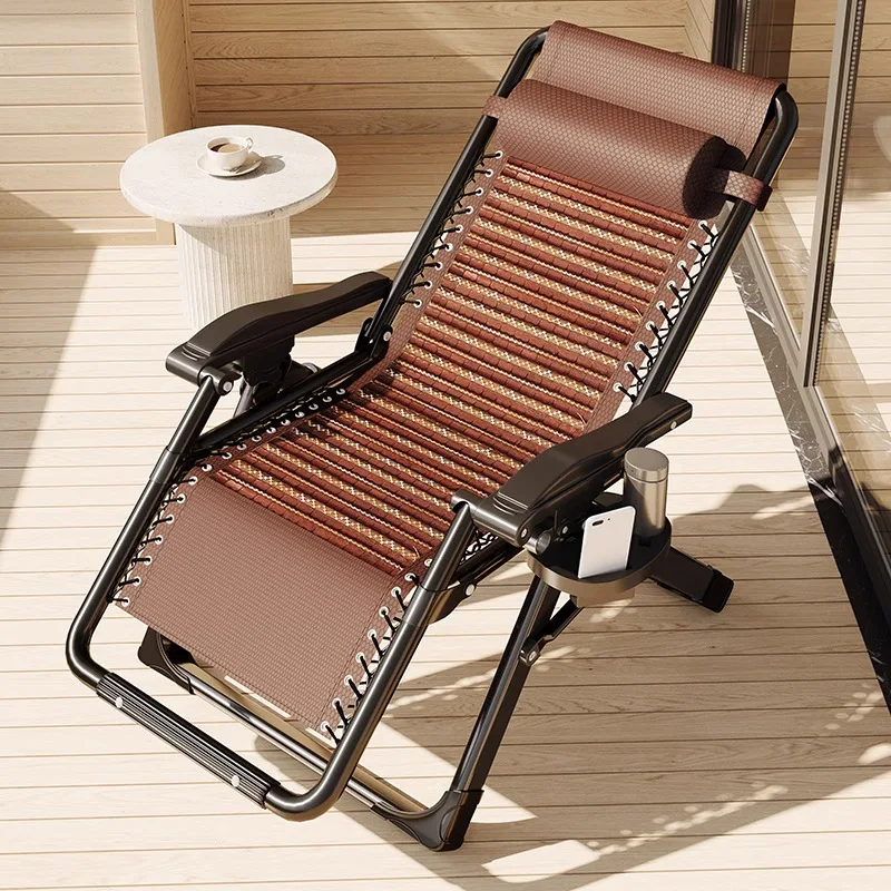 ラウンジチェア 折りたたみ式 昼休み レジャーチェア 高齢者 ビーチ昼寝椅子 ソファ 怠惰な椅子