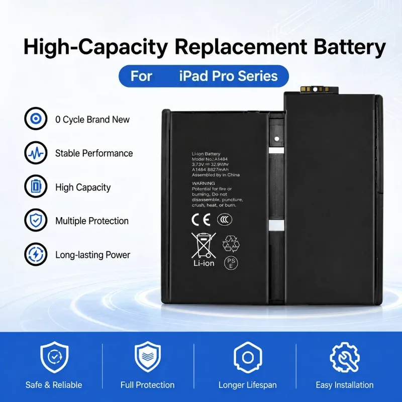 IPad Battery Replacement for IPad 6 Air 2 IPad 5 Air 10.5 2nd Gen High Capacity Rechargeable Tablet Repair Battery