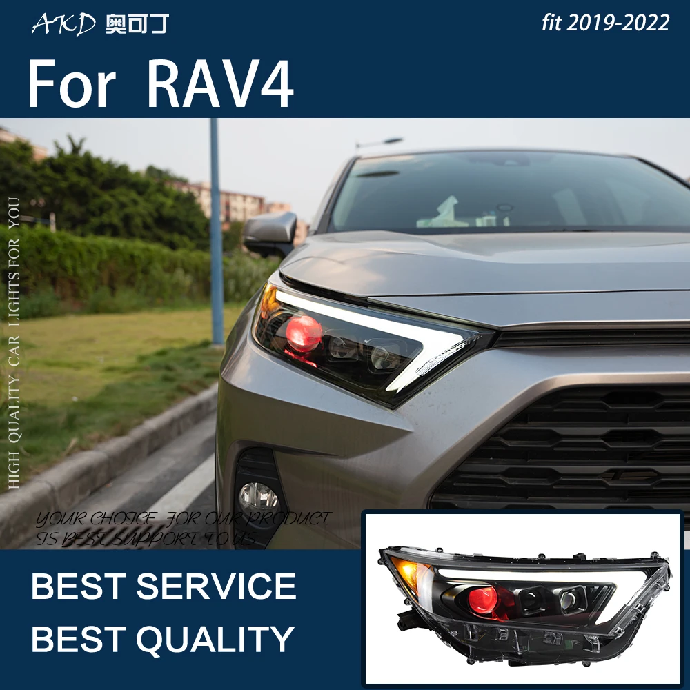 Luci per Auto per RAV4 RAV 4 2019-2023 LED Auto fari assemblaggio aggiornamento lampada di segnale dinamico proiettore obiettivo strumento accessori