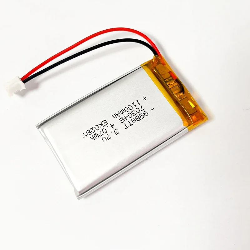 Rechargeable LiPo Battery 703048 3.7V 1100mAh Lithium Polymer Cell for GPS MP4 MP5 Beauty Device Education Machine