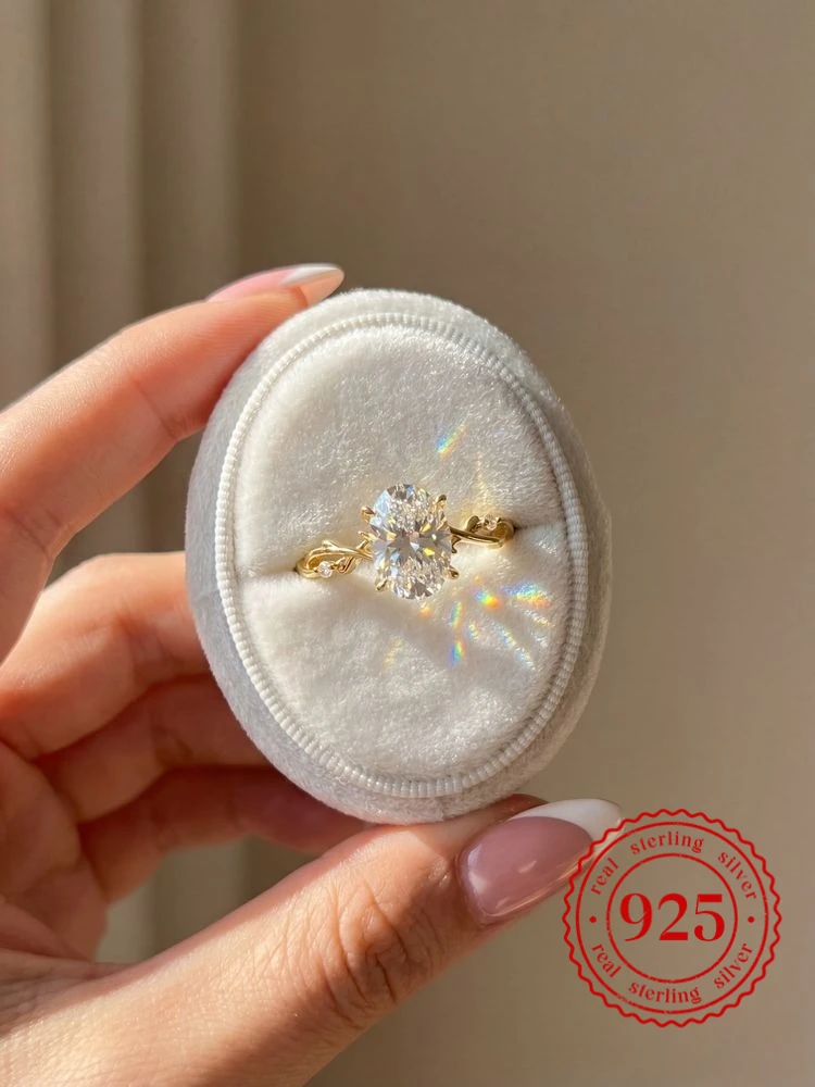 

925 Sterling Silver Elegant Simple Vines Zircon Ring for Women Anniversary Party Fashion Luxury High Quality Fine Jewelry