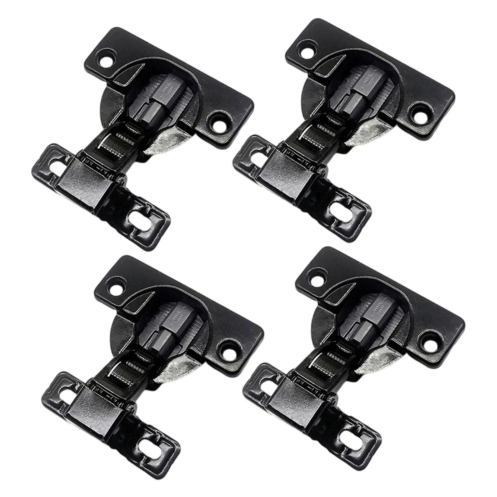 

4 шт. самозакрывающиеся дверные петли, короткий рычаг, легко устанавливаемые, из углеродистой стали, усиленные петли для дверей шкафов, с функцией плавного закрывания