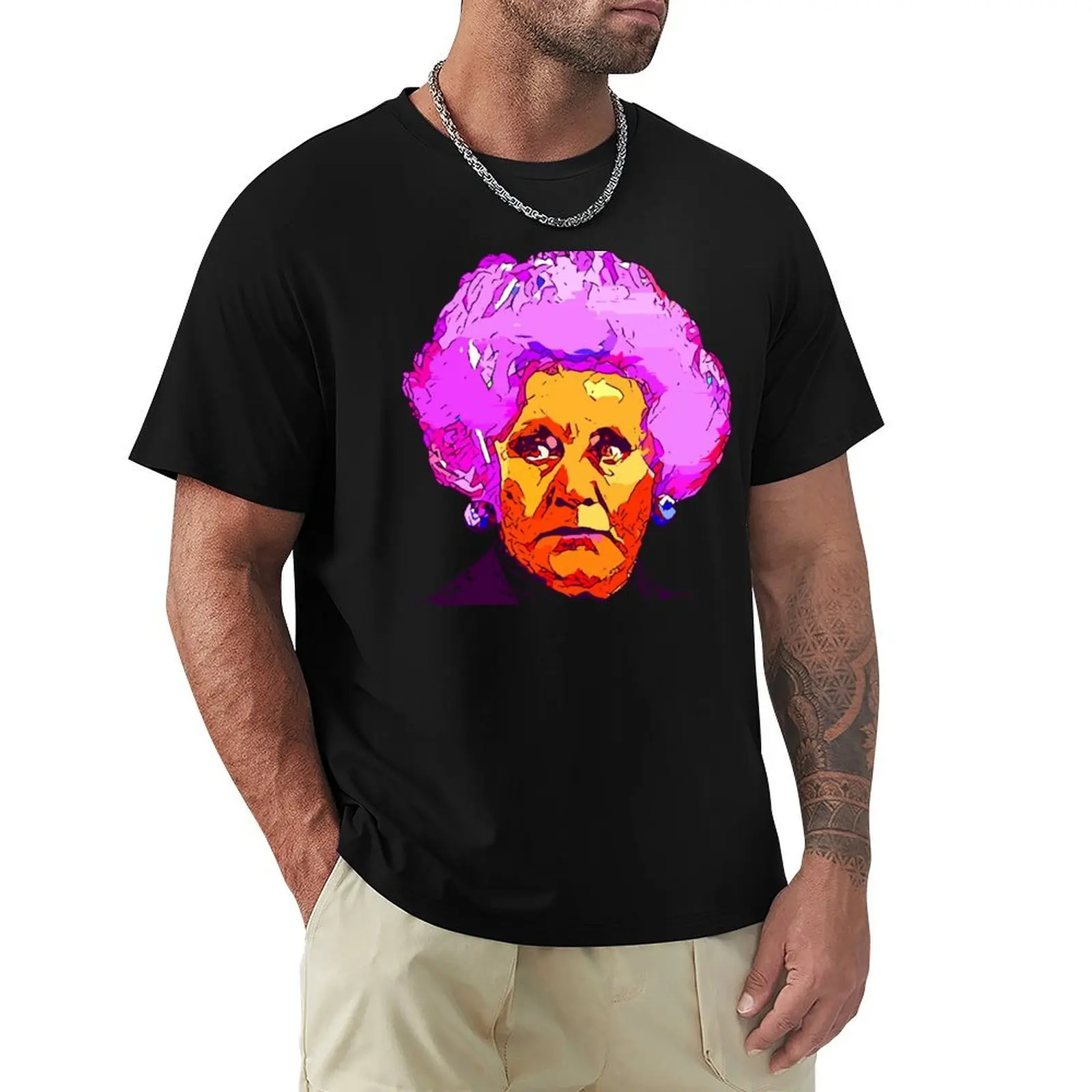 

Mrs Slocombe T-Shirt Basic Plain Tee for Spring and Summer