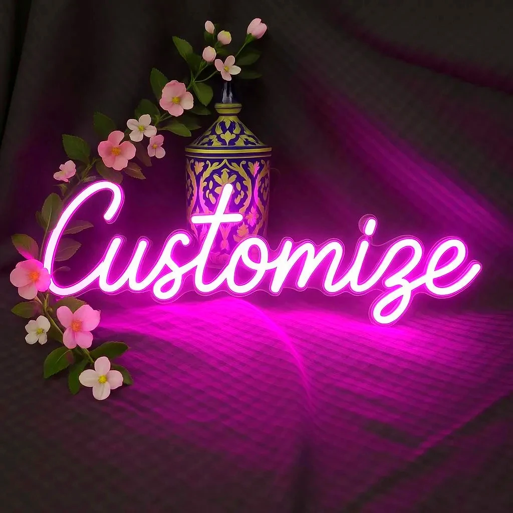 

Светодиодная неоновая вывеска на заказ, неоновая работа для кафе-бара, гостиной, свадьбы, вечеринки, спальни, украшение стены, персонализированная неоновая вывеска