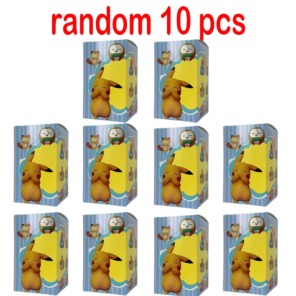 Anime Pokémon Blind Box Modellfigur 1-12 Stück Pikachu Schlaf-Serie Innenraumfigur Schlafende Position Spielzeug Geschenk für Freunde