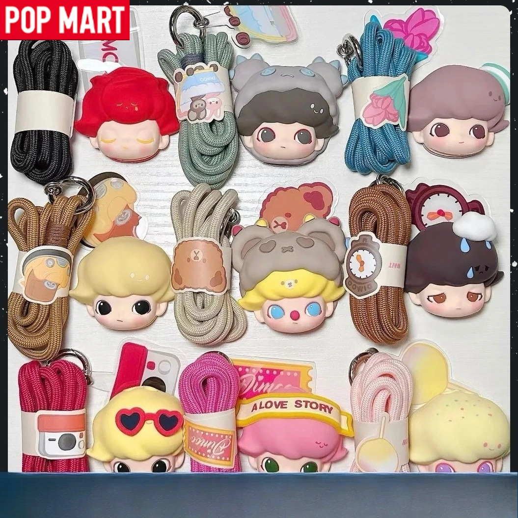 

POPMART DIMOO Date Day Series Lanyards Blind Boxes Bag Pendants and Fashionable Accessories Keychains Labubu Original Collection