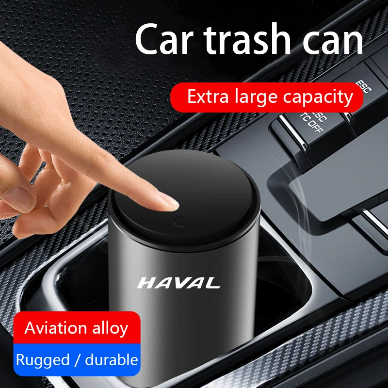 

Car Trash Can Waste Rubbish Bin Multifunctional Garbage Basket Storage Box Accessories for Haval H6 F7 H9 H2 F7X F7H H5 H4 DOG H