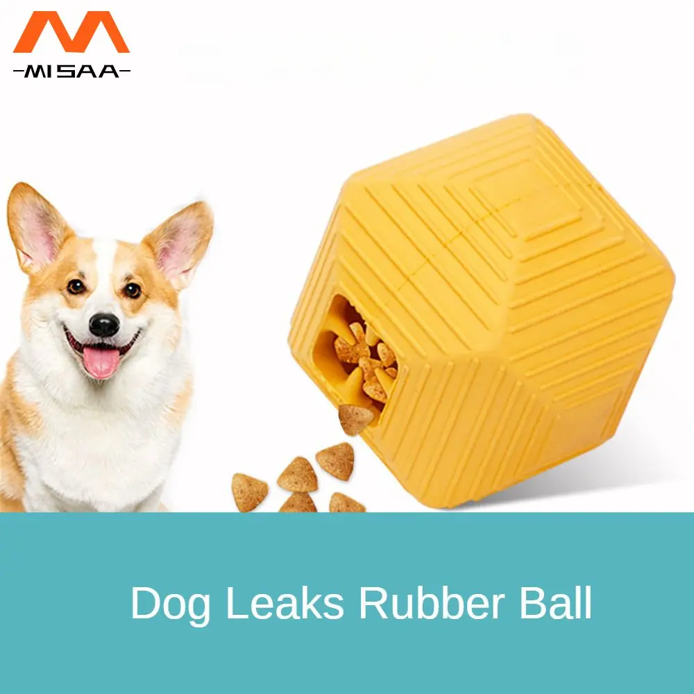 Molar Rubber Ball Easy To Clean Reuse Sphericity Environmental Protection Pet Training Ball Dogs Spill Rubber Balls Pet Toys