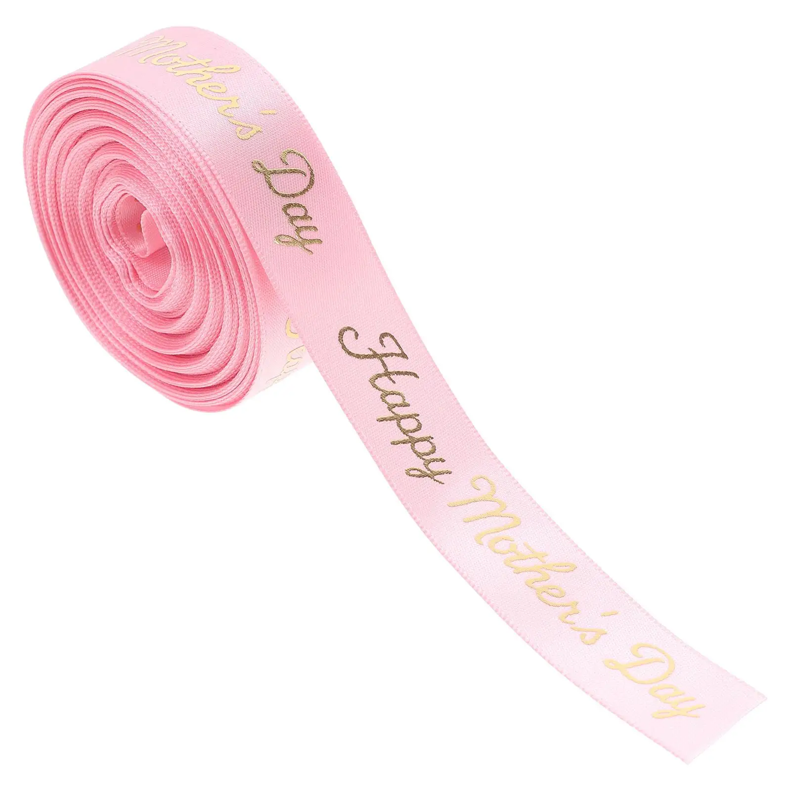 

Mothers Day Ribbon Vintage Polyester Pink Wrap Open Fabric Business Wreath Garland Bow Decorative Craft Project Supplies Gift