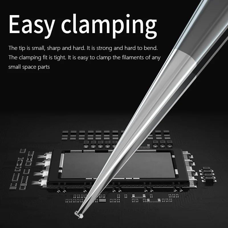 MaAnt Warblade A/D/L Non-Magnetic Stainless Steel Tweezers, Ultra Fine Point Tips for Phone and Computer PCB Repair Tools