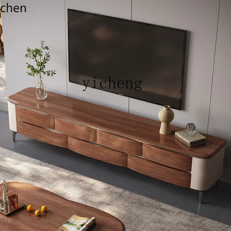DSA medieval style solid wood coffee table TV cabinet modern simple size apartment living room new coffee table