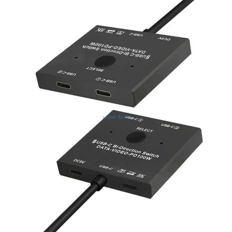 

583D ДИБКАЯ ПЕРЕДАЧА USB C USB C -коммутаторы KVM для 8K при 60 Гц/4K@144HZ 1080P@165 Гц видеопередача 100 Вт.