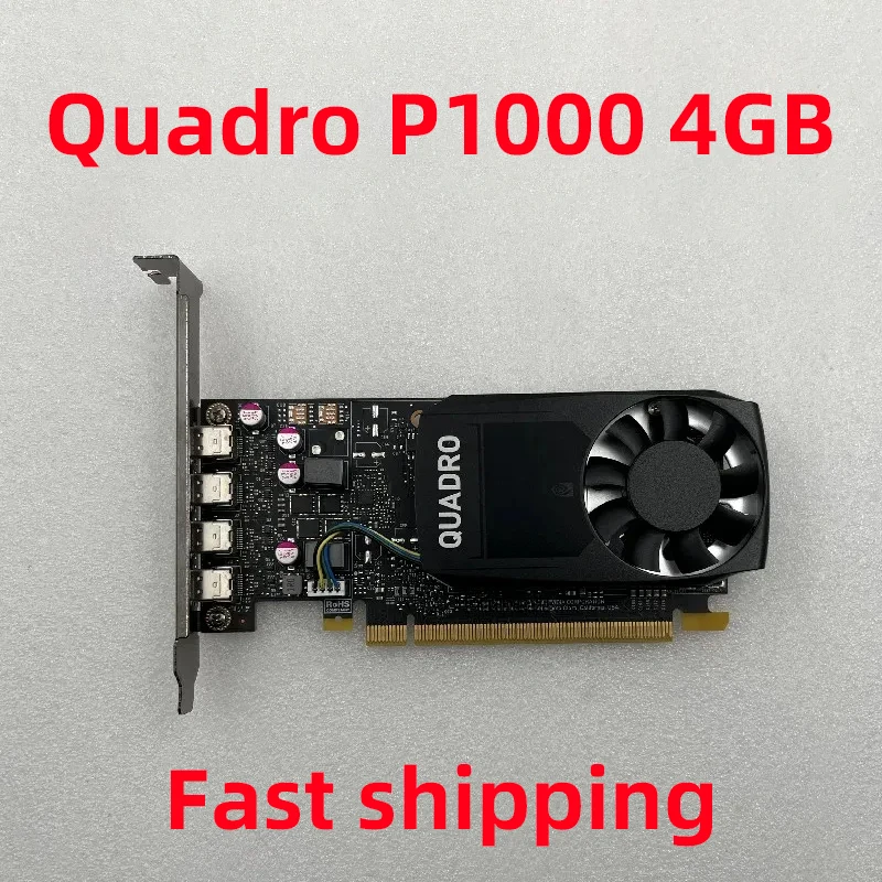 

1PCS Original Quadro P1000 4GB Professional Graphics Card for UG Modeling Rendering VR Design AI Intelligence