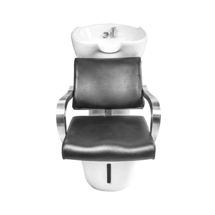 Shampoo Chair Fiberglass Backwash Bowl Barber Chair Spa Salon Equipment Hairdressing Sinks Chair