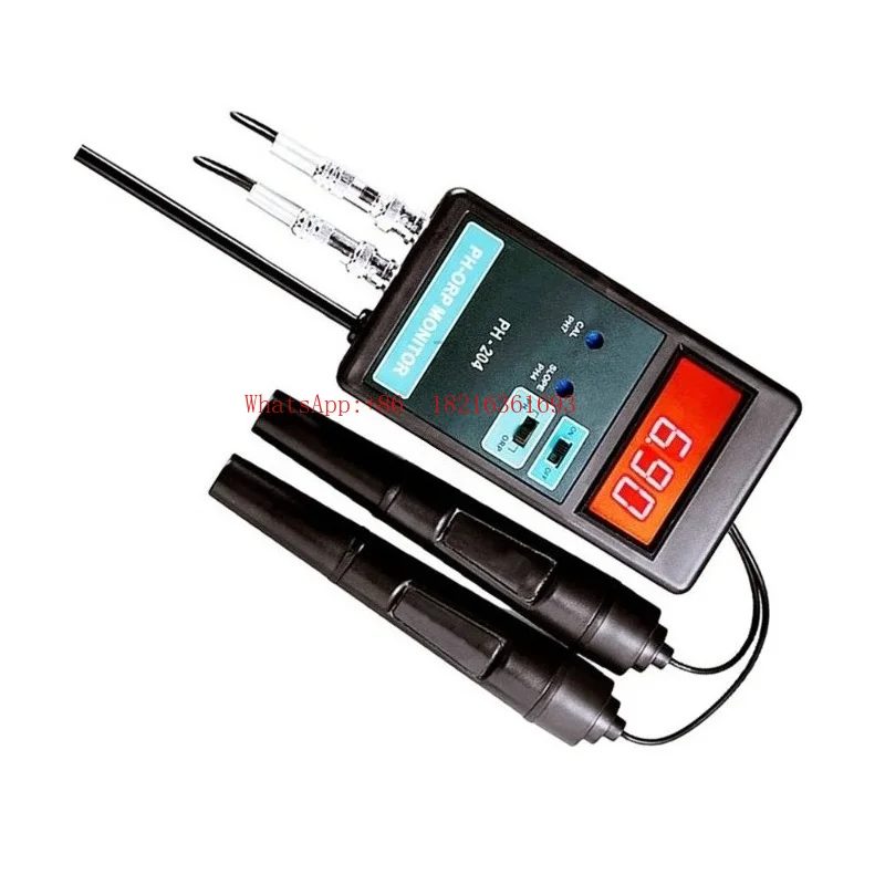 Limited Offer PH-204 Digital PH/ORP Meter Temperature Control Monitor Aquarium Fish Tank 0~14PH Online PH Tester