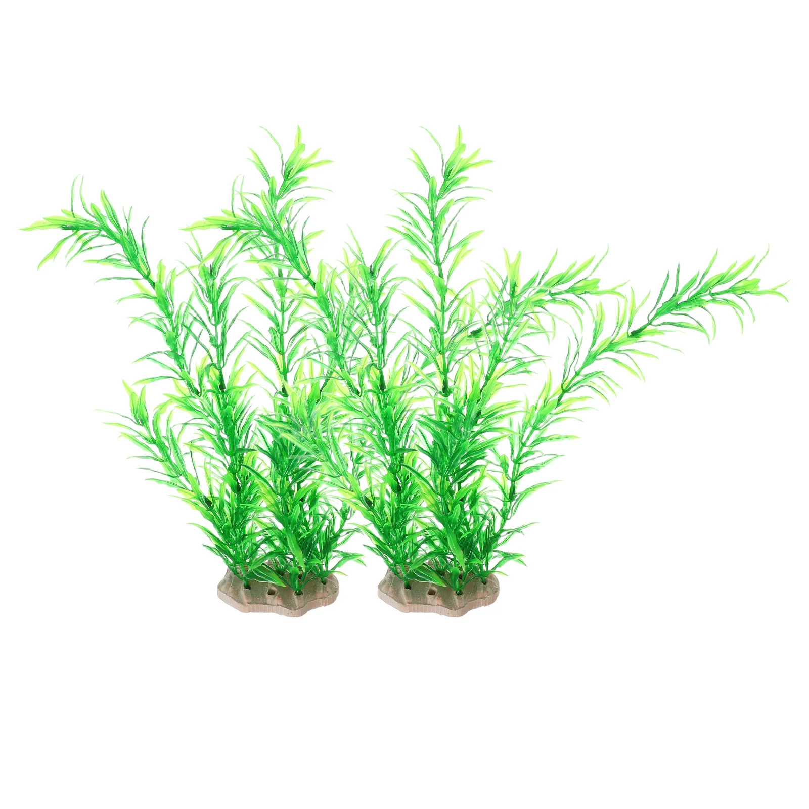 

2Pcs Artificial Aquarium Plants Realistic Underwater Water Grass Decor for Fish Tank Landscape Low Maintenance Habitat