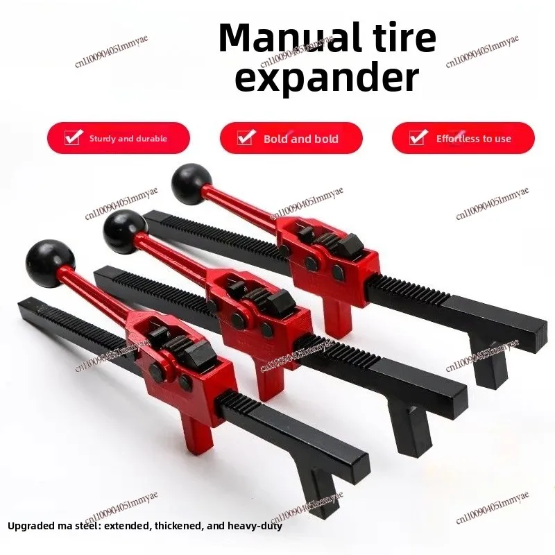 Manual tire expander, flaring tool, tire picker, tire repair tool