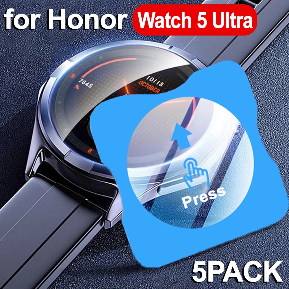 

Защитные пленки из закаленного стекла для Honor Watch 5, твердость 9H, пленки для часов с автоматическим выравниванием, аксессуары для Honor Watch 5, аксессуары