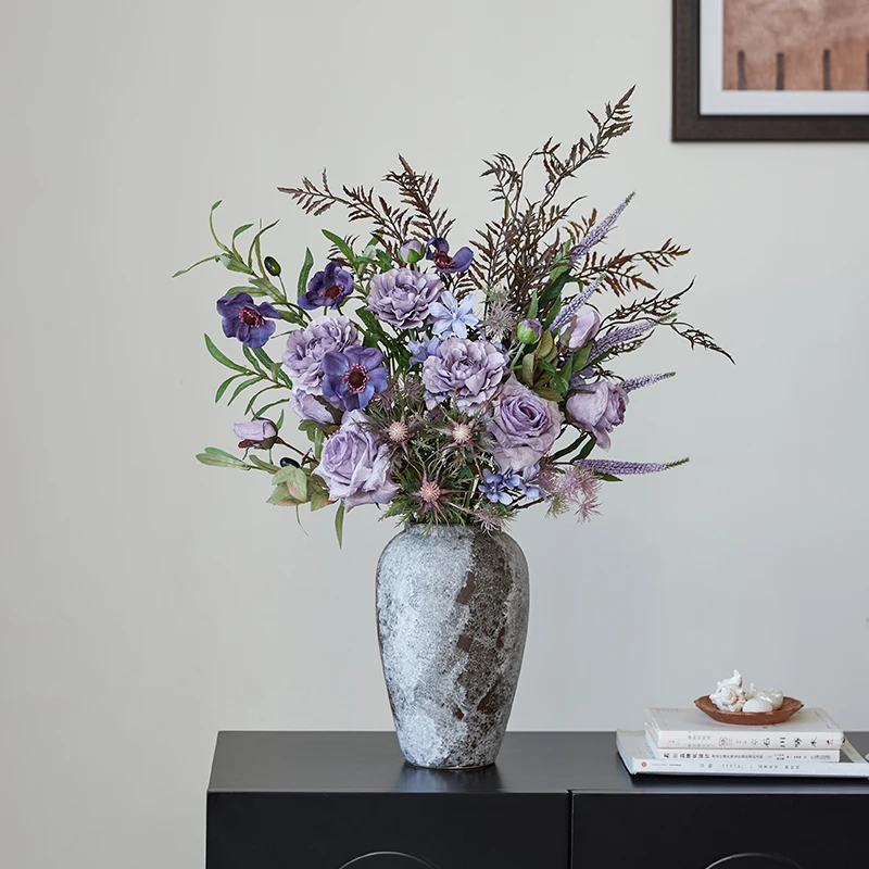 نجمة حديقة جو غرفة المعيشة مدخل طاولة طعام غرفة نوم طاولة بجانب السرير محاكاة زهرة وهمية باقة الزهور الزخرفية o
