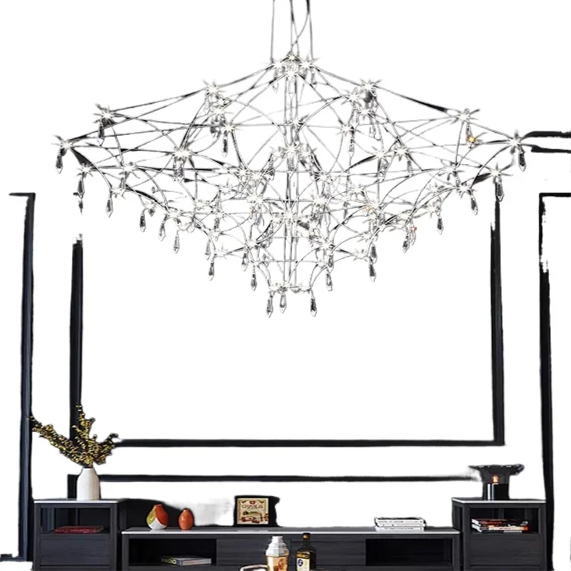 Living room chandelier, high sense, hall gypsy cubic art, dining room bedroom lighting