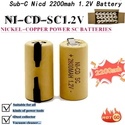 New Screwdriver Drill SC 1.2V 2200mah Battery SubC Ni-Cd Rechargeable Battery with Label Power Tool Ni-Cd SUBC Battery