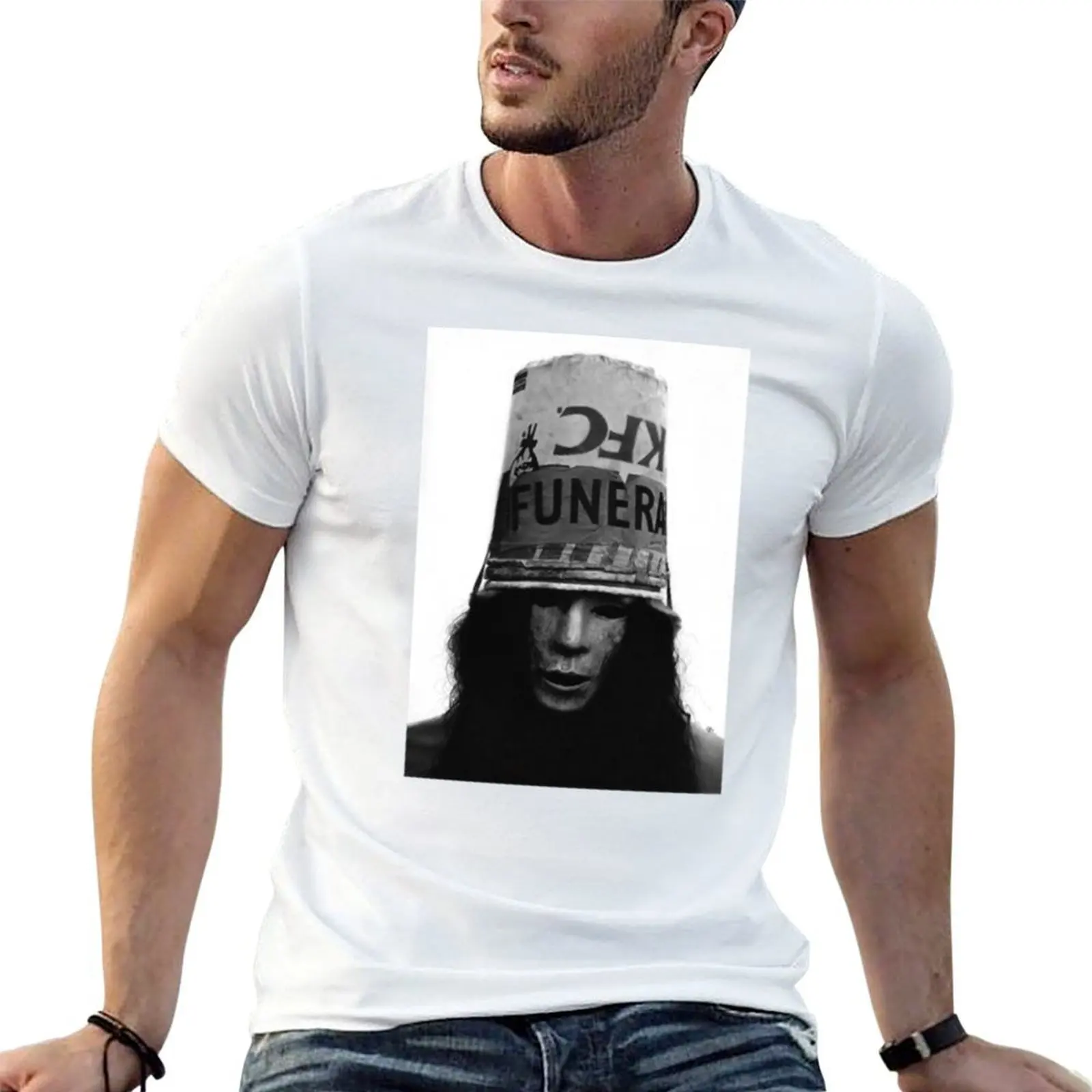 Buckethead T-Shirt man t shirt summer clothes mens t shirts pack